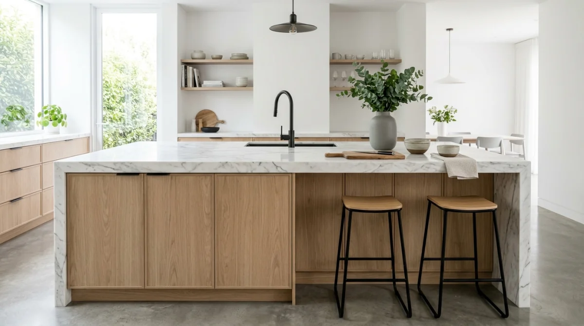 Rénovation de cuisine moderne et choix des matériaux